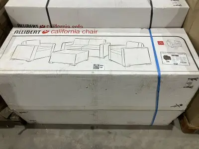 2x Loungestoelen, Allibert, California, cappucino – kavel bij Onlineveilingmeester, Kootstertille