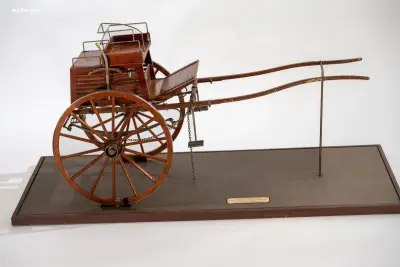 Gedetailleerd schaalmodel 'Tandem Cart' door R.S – kavel bij Auctim