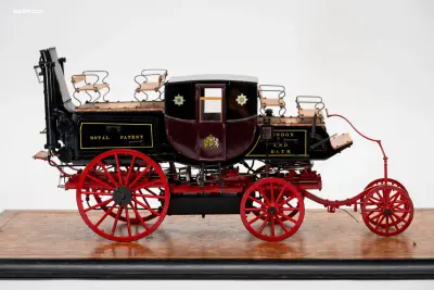 Gedetailleerd schaalmodel 'Gurney Steam Coach – kavel bij Auctim