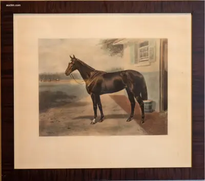 2 Ingelijste antieke aquatint-prenten/gravures – kavel bij Auctim