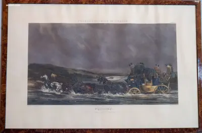 Reeks van 4 antieke Engelse kleurengravures J – kavel bij Auctim