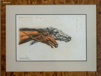 Originele Handgekleurde Gravure / Lithografie van – kavel bij Auctim