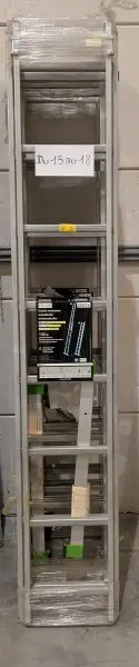Een dubbele/uitschuifbare aluminium ladder – kavel bij Auctionline, Anderlecht