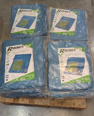 Een set dekzeilen in diverse maten – kavel bij Auctionline, Anderlecht