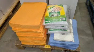 Een partij theedoeken en afzuigkapfilters – kavel bij Auctionline, Anderlecht