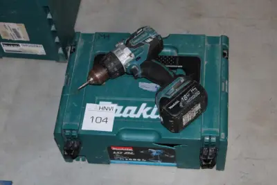 Accu schroefboormachine MAKITA DDF481ZJ met accu en kunststoffen koffer – kavel bij HNVI, 's-Hertogenbosch