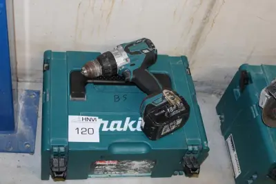 Accu schroefboormachine MAKITA DDF458 met accu en kunststoffen koffer – kavel bij HNVI, 's-Hertogenbosch