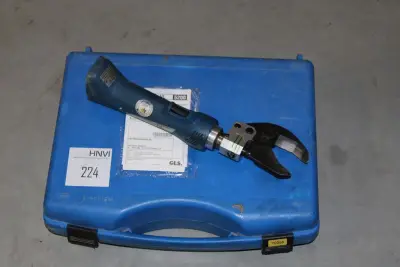 Accu hydraulische kabelschaar KLAUKE ES32 met twee accu's en lader in koffer – kavel bij HNVI, 's-Hertogenbosch