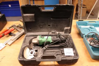 Haakse slijptol HITACHI G13SS in kunststoffen koffer – kavel bij HNVI, 's-Hertogenbosch