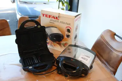 Twee tosti ijzers TEFAL – kavel bij HNVI, 's-Hertogenbosch