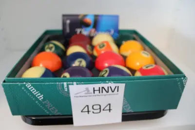 Poolbiljart ballenset – kavel bij HNVI, 's-Hertogenbosch