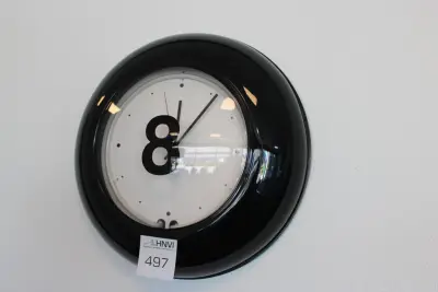 Biljartwandklok doorsnede ca. 50 cm – kavel bij HNVI, 's-Hertogenbosch