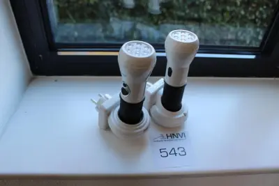 Twee oplaadbare ledlampen ALECTO – kavel bij HNVI, 's-Hertogenbosch
