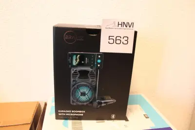Karaoke boombox met microfoon BRAINZ – kavel bij HNVI, 's-Hertogenbosch