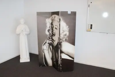 Roomdivider Marilyn Monroe – kavel bij HNVI, 's-Hertogenbosch