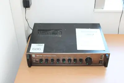 Omroep en mengversterker Public Adress Amplifier BOXX MA120 – kavel bij HNVI, 's-Hertogenbosch