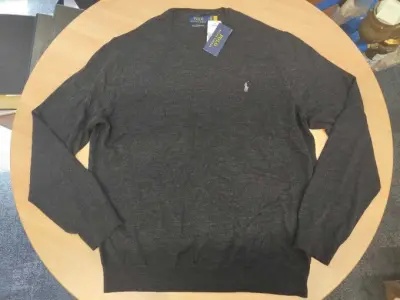1 Pullover, Marke Polo - Ralph Lauren, Größe XXL, grau – kavel bij Zoll-Auktion, Isernhagen
