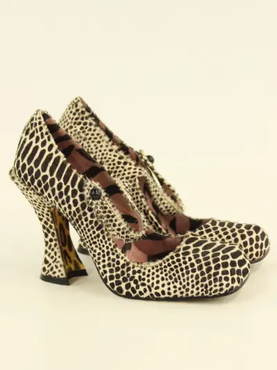 Irregular Choice - extravagante dierenprint pumps met statement hak - GB – kavel bij De Kringwinkel, Antwerpen