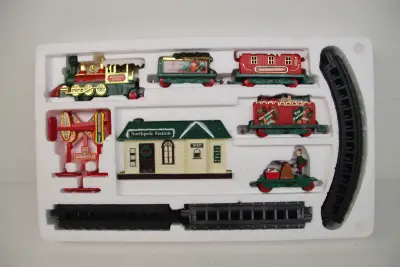 Vintage Toy State "Northpole Express" Kersttrein Set (Model 5307) – kavel bij De Kringwinkel, Waardamme