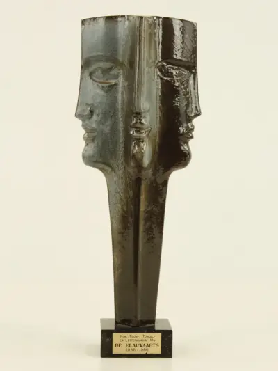 August (Gust) Michiels – Keramische Janus Quadrifrons – De Klauwaarts – kavel bij De Kringwinkel, Antwerpen