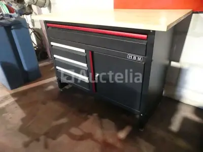 HBM machinewerkbank – kavel bij Auctelia, Éghezée