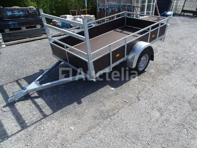 Houten aanhanger 2m57x1m31 750kg – kavel bij Auctelia, Aye