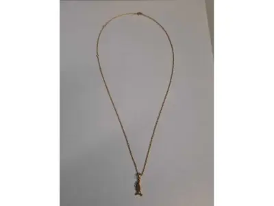 1 Halskette *** 18 Karat Rosegold *** mit Anhänger *Tegernsee* – kavel bij Zoll-Auktion, München