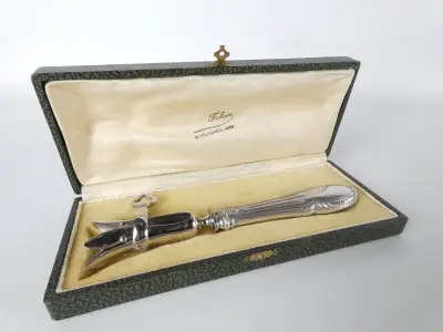 Vintage verzilverde lamsbouthouder – kavel bij De Kringwinkel, Heverlee