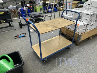 Transportwagen (blauw) – kavel bij IVG, Bielefeld