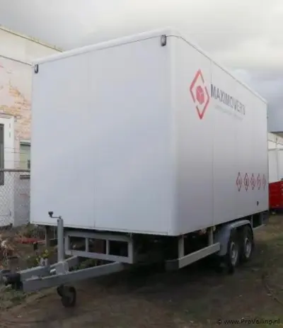 Peters middenasaanhangwagen - Kenteken: WS-44-RX – kavel bij ProVeiling, Emmeloord
