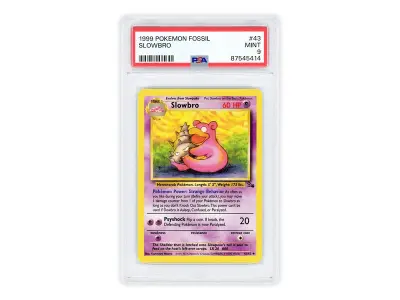 Slowbro #43/162, Pokémon, Fossil, PSA 9 (MINT) – kavel bij Onlineveilingmeester, Groningen