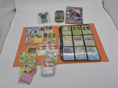 Bijzondere Pokémonverzameling – vintage kaarten – grote Lycanroc GX-kaart – verzamelmap en vele andere kaarten – kavel bij Onlineveilingmeester, Groningen