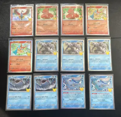 Ca. 100x Speciale Pokémon holo 30th celebration kaarten – kavel bij Onlineveilingmeester, Groningen