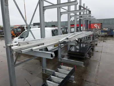 Partij aluminium profielen / montagerails – kavel bij Onlineveilingmeester, Heerenveen