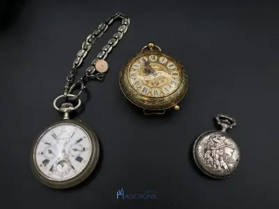 2 zakhorloges en wekker – kavel bij VH Auctions