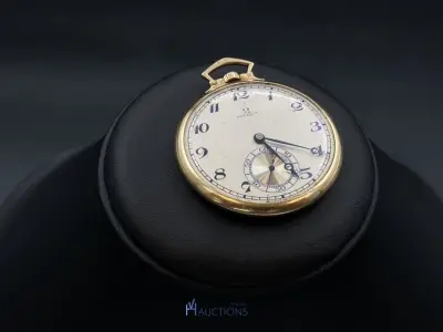 Geelgouden zakhorloge OMEGA – kavel bij VH Auctions