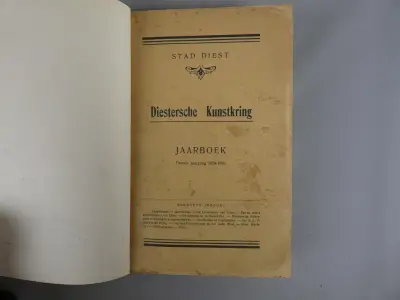 Diestersche Kunstkring - Jaarboek 1929-1930 – kavel bij De Kringwinkel, Diest