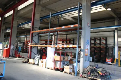Rack à palettes avec plancher sans contenu à démonter par vos soins – kavel bij Trans Executive