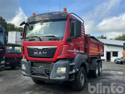 LKW-Dreiseitenkipper MAN TGS 26.480 6x4 BB (2014) – kavel bij Blinto, Nidda
