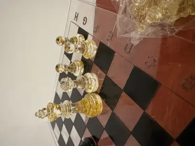 Schaakspel epoxied schaakstuken (nummer 6) – kavel bij GSD Auctions, Zoeterwoude