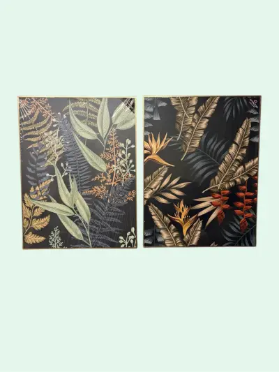 Tropicana schilderij modern in lijst – kavel bij GSD Auctions, Zoeterwoude