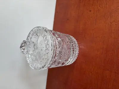 Kristallen koektrommel of "biscuit jar" – kavel bij GSD Auctions, Zoeterwoude