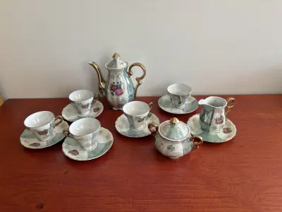 koffie set Dresden-stijl – kavel bij GSD Auctions, Zoeterwoude