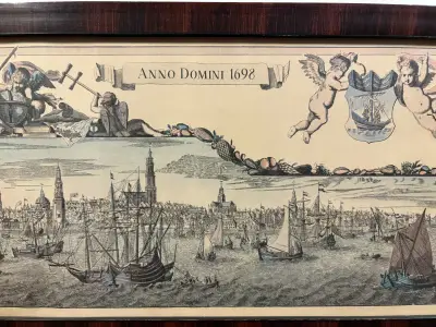 Oude kaart van Amsterdam, 1698 – kavel bij GSD Auctions, Zoeterwoude