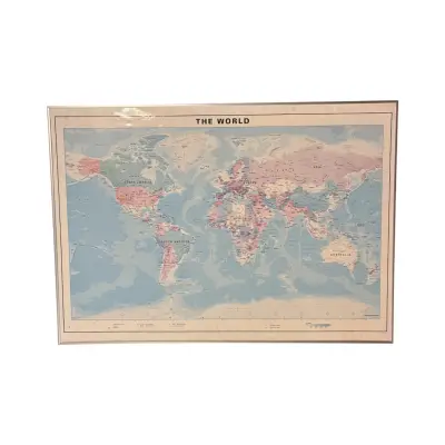 Wereld kaart – kavel bij GSD Auctions, Zoeterwoude