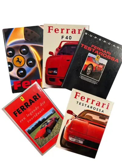 Autoboek en 5 Ferrari boeken – kavel bij GSD Auctions, Zoeterwoude