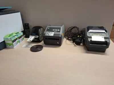 2x Bonnenprinter en 1x Labelwriter o.a. Zebra en Dymo, ZD621 en 450 – kavel bij Onlineveilingmeester, Hoogeveen