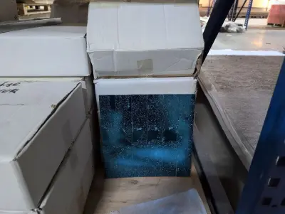 Ca 40x wandtegel matje blauw – kavel bij Onlineveilingmeester, Hoogeveen