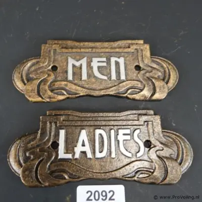 Men/ladies ijzeren schilden – kavel bij ProVeiling