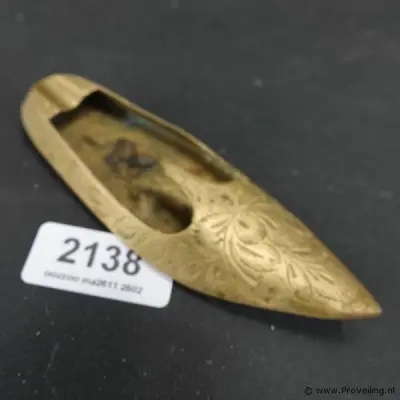 Vintage messing schoen als wierookbrander – kavel bij ProVeiling